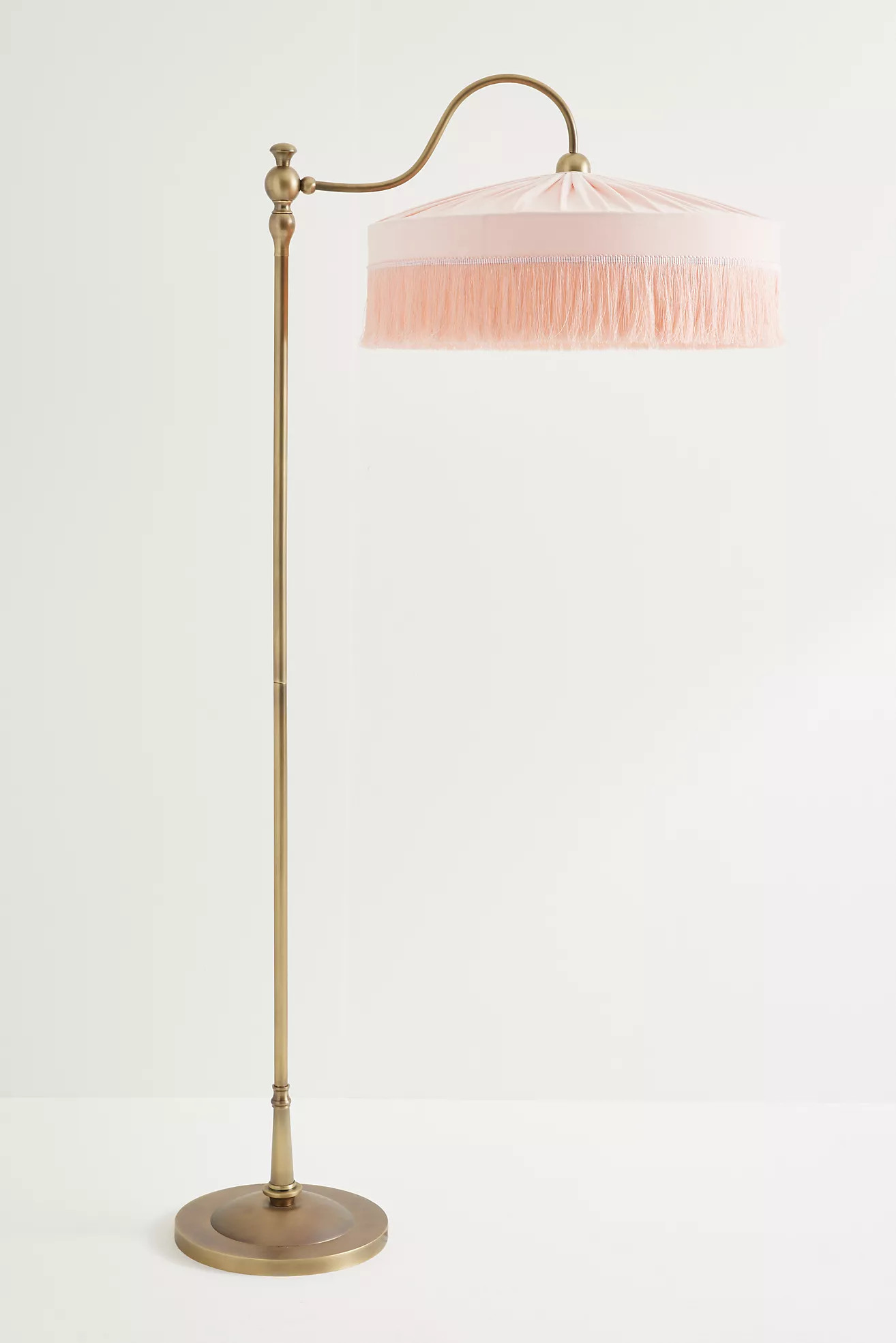 Sinclair Tassel-Fringed Velvet Floor Lamp | Anthropologie (US)