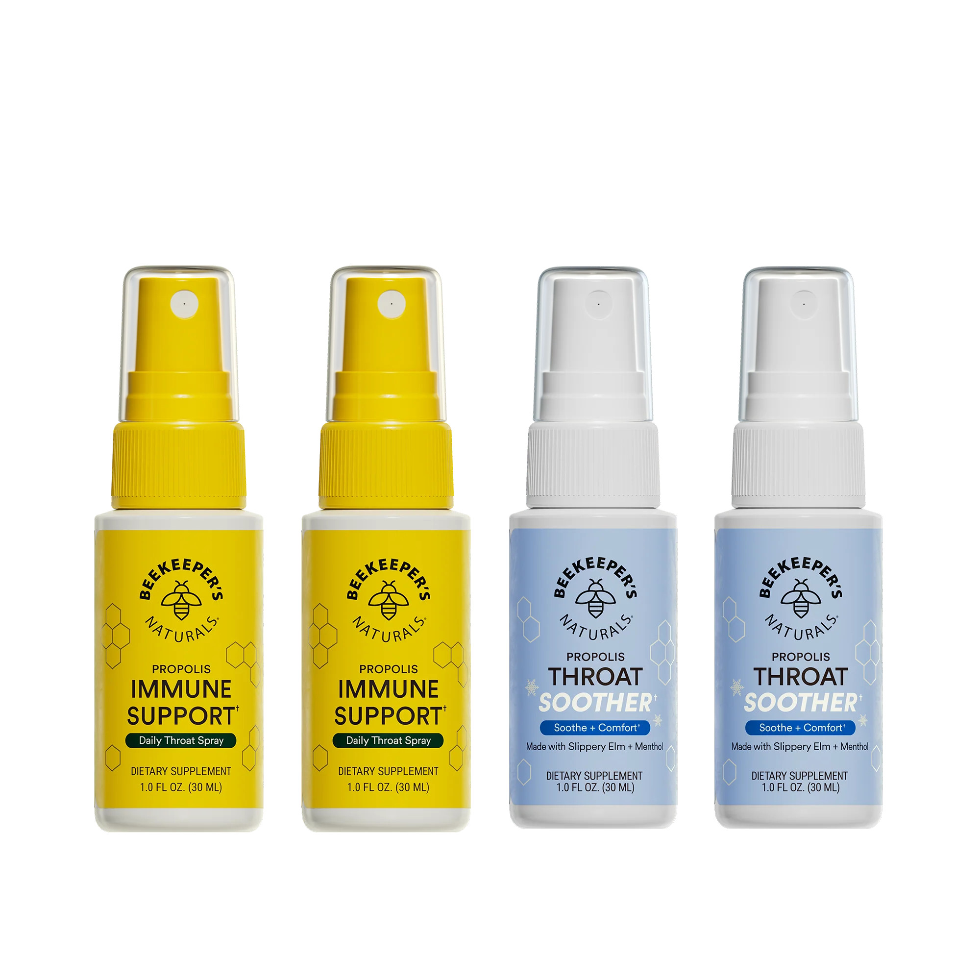 Throat Care 4-Pack | Beekeepers Natural's