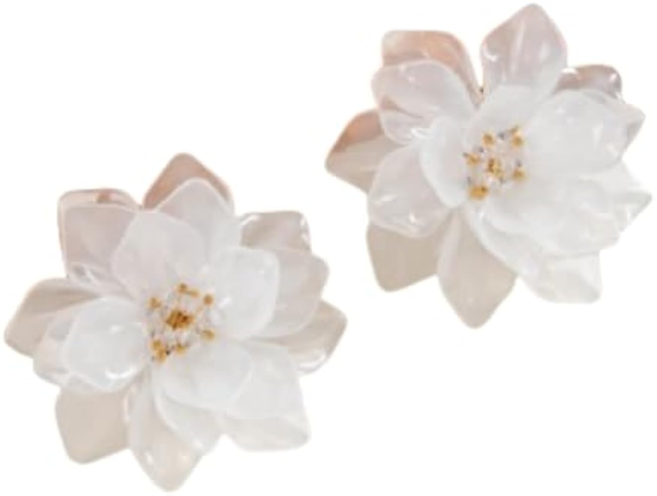 Bohemian Crystal Flower Earrings Cute Daisies Acrylic Matte Flower Large Flower Pendant Earrings ... | Amazon (US)