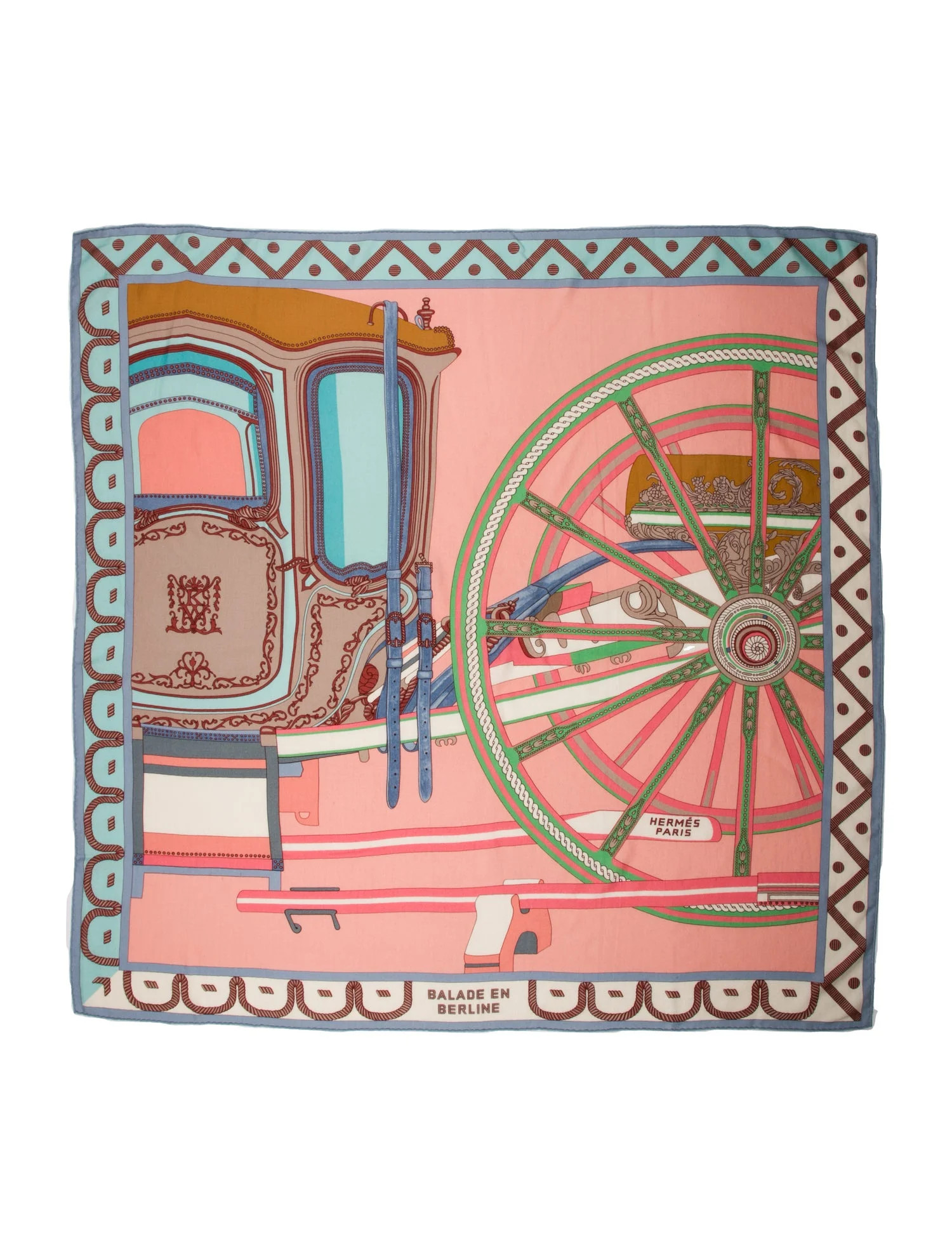 Hermès Balade en Berline Cashmere Shawl - Blue Scarves and Shawls, Accessories - HER815273 | The... | The RealReal