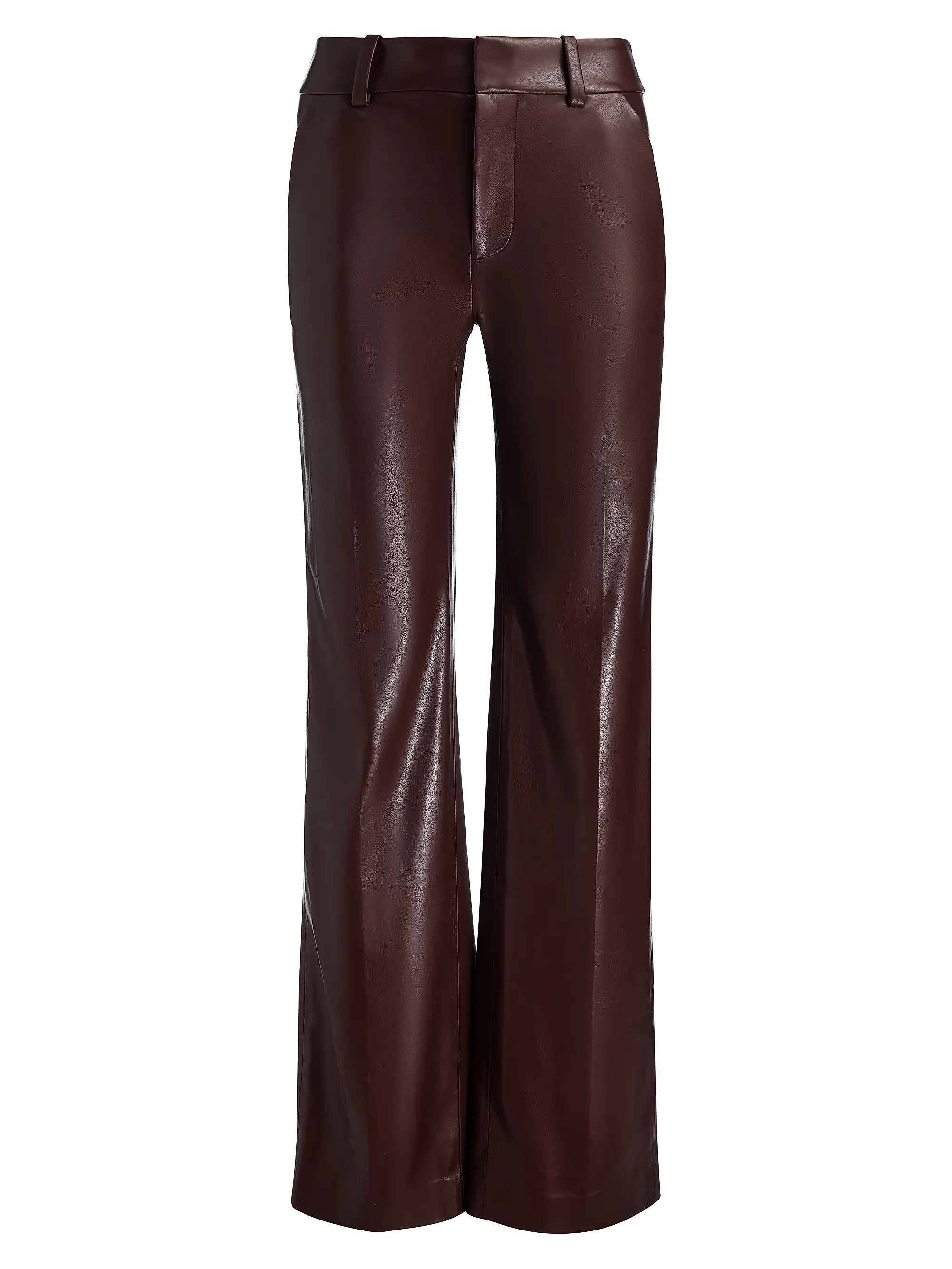 Alexander Faux-Leather Straight-Leg Pants | Saks Fifth Avenue