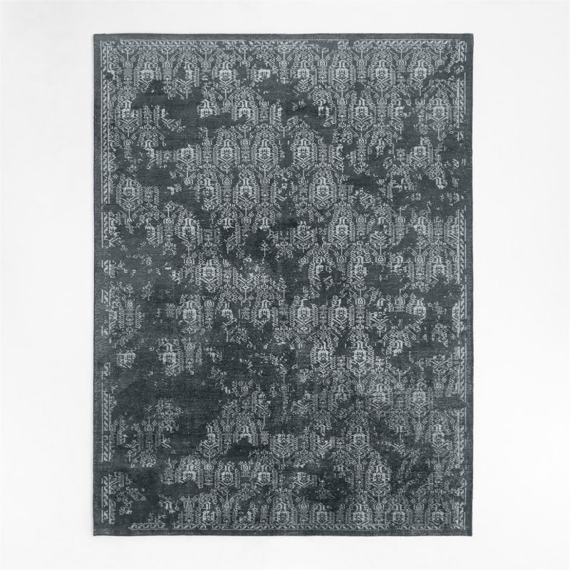 Firenze Vintage Dark Blue Area Rug 8'x10' | Crate & Barrel | Crate & Barrel