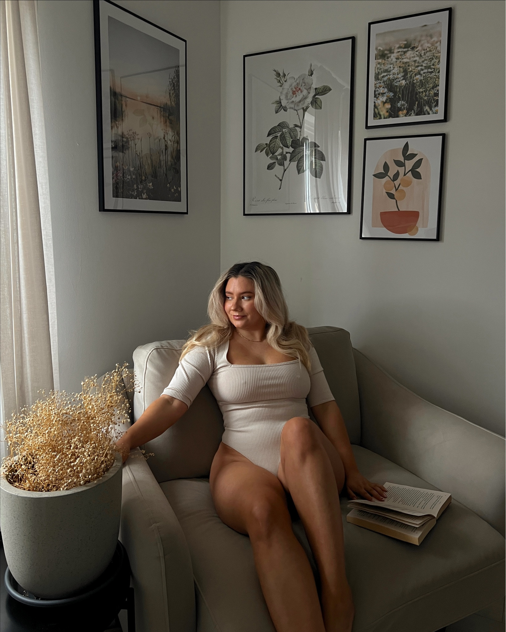 comfy ribbed 3/4 sleeve thong high leg neutral bodysuit 🤍

#LTKstyletip #LTKeurope