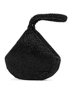 Jessica McClintock Staci Wristlet Sparkle Mesh Bag | Belk