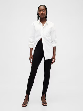 High Rise Double Knit Stirrup Pants | Gap (US)