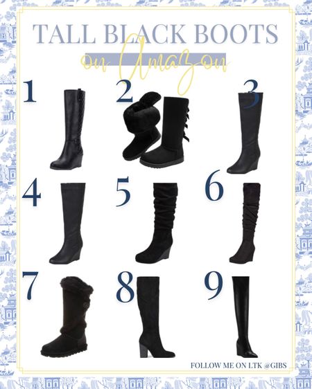 Tall black boots on Amazon 

#winterboots #winteroutfit #boots #tallboots #blackboots #lounge #amazonfinds

#LTKSeasonal #LTKstyletip #LTKshoecrush