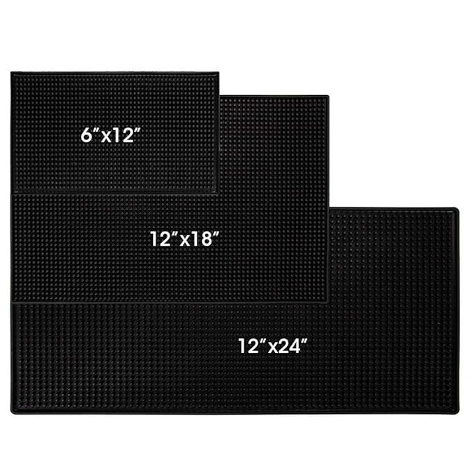 3Pcs Bar Mat Spill Mat - Quality Rubber Bar Service Spill Mat Nonslip Flexible Barber Mats for Cl... | Amazon (US)