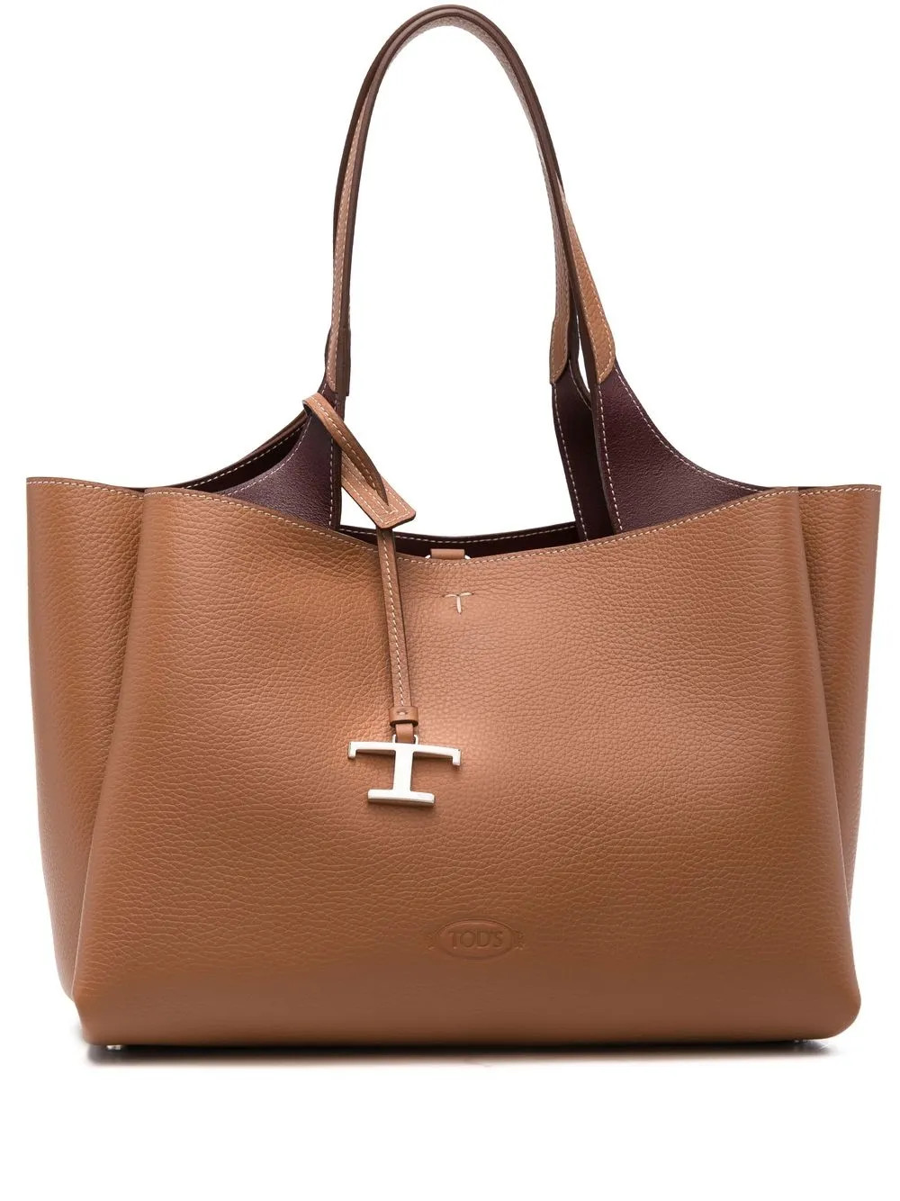 Tod's logo-plaque Tote Bag - Farfetch | Farfetch Global