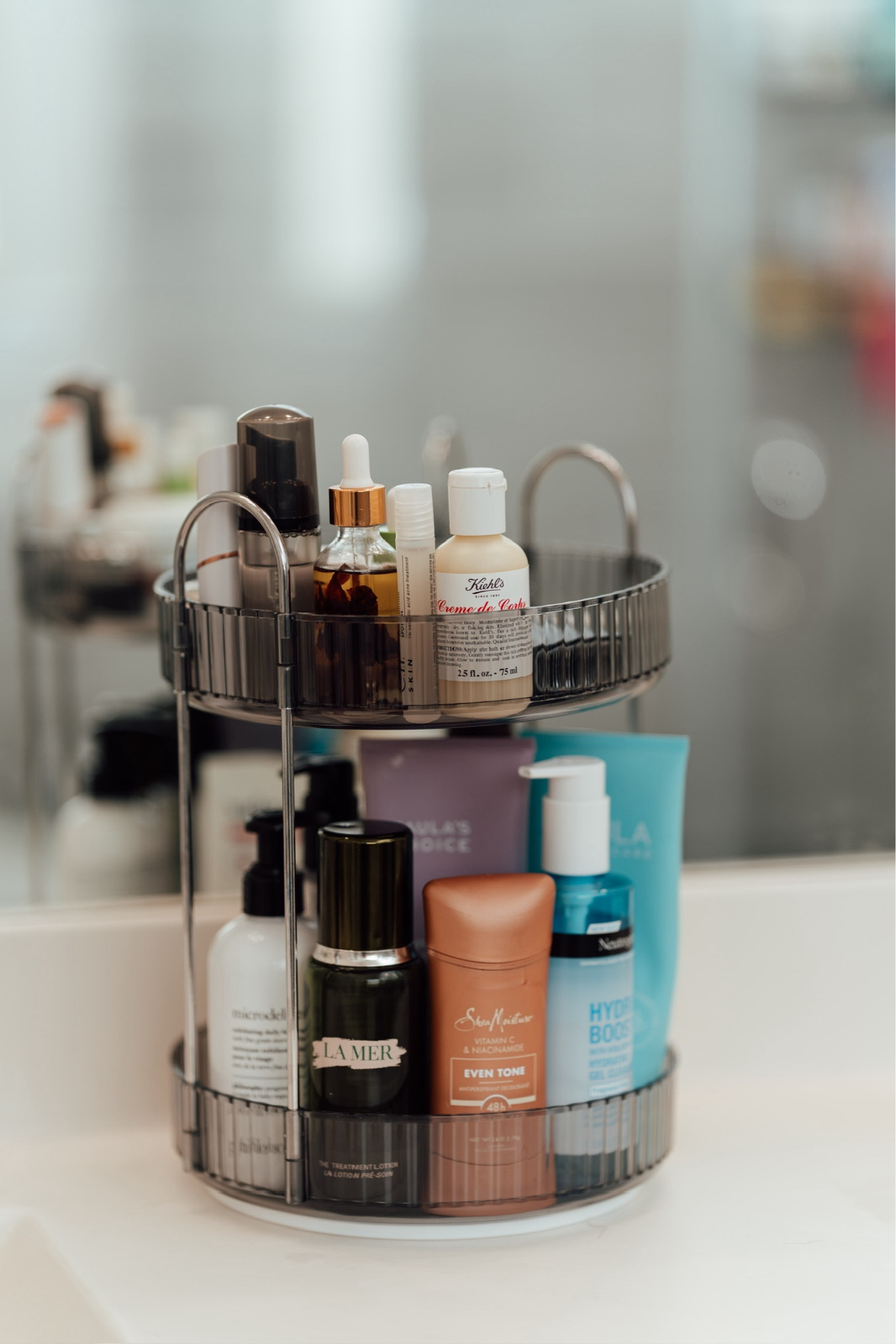 Skincare or makeup stand/storage. Skincare tray. Amazon beauty finds. Skincare finds.

#LTKHome #LTKBeauty