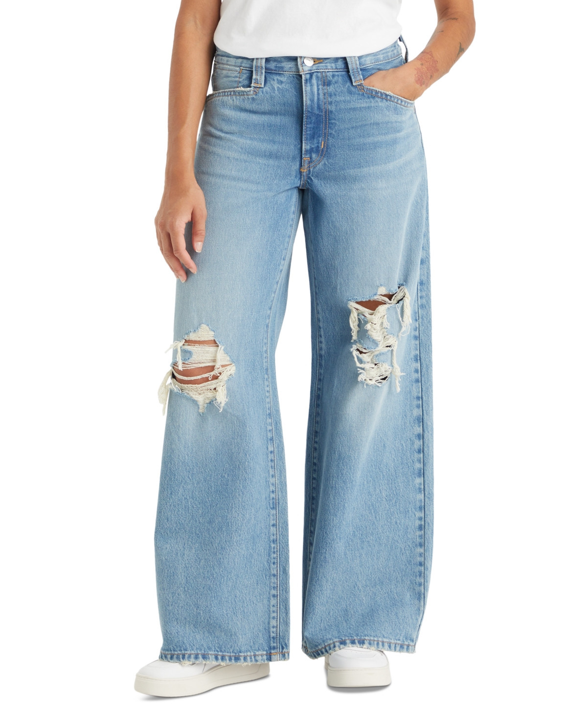 Levi's Women's '94 Baggy Wide-Leg Relaxed-Fit Denim Jeans - Not In The Mood | Macy's