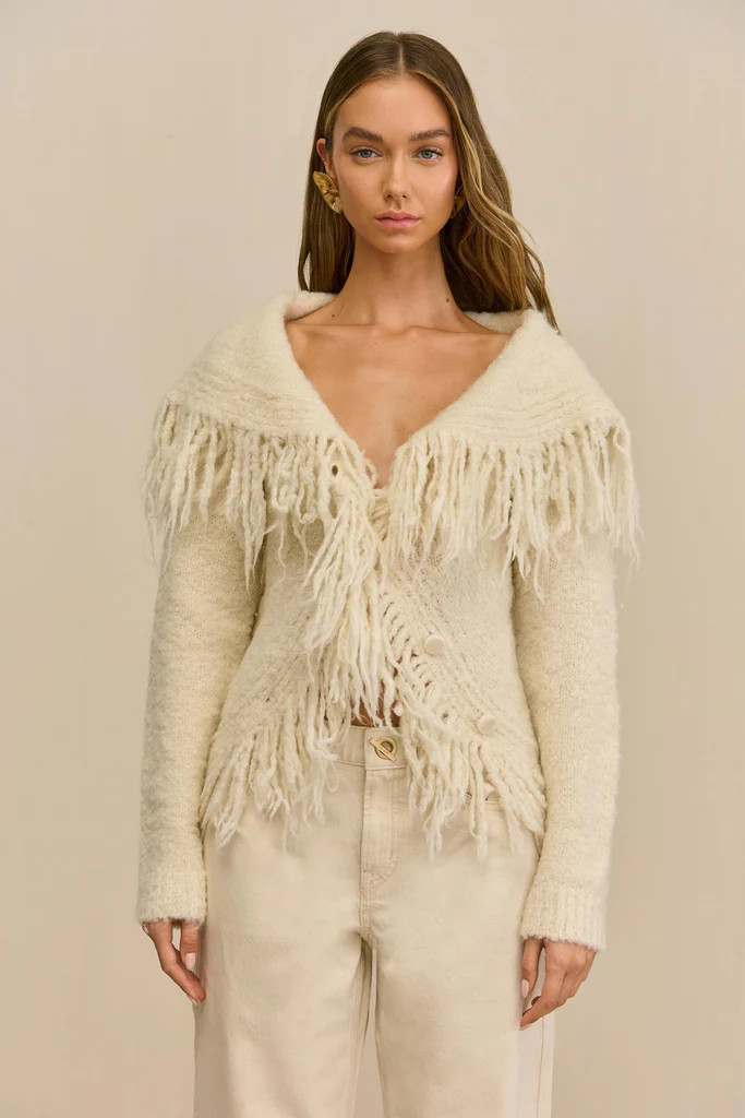 MICHELLE CARDIGAN - CREAM | Cult Gaia - US