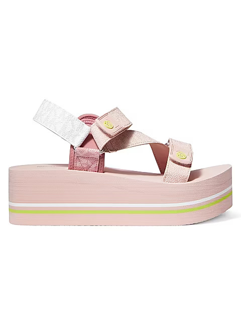 Oaklee Monogram Platform Sandals | Saks Fifth Avenue