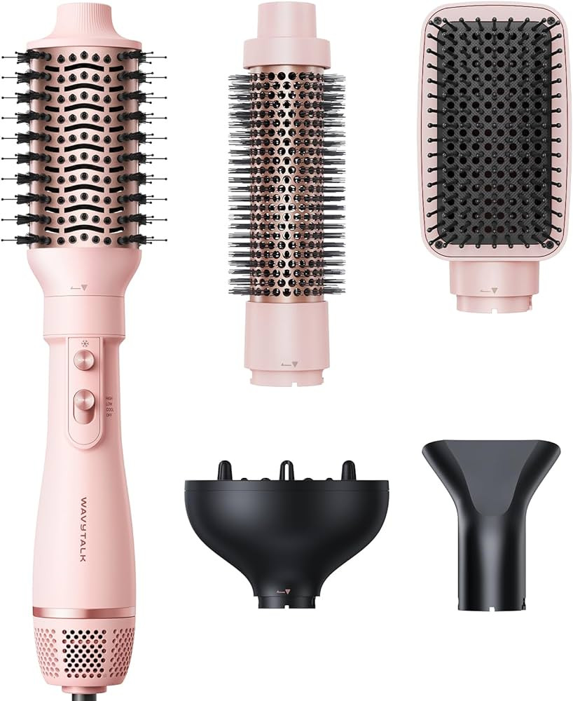 Blow Dryer Brush Set, Wavytalk Air Sculpt 5-in-1 Hot Air Brush Set, Multi Hair Styler for Salon B... | Amazon (US)