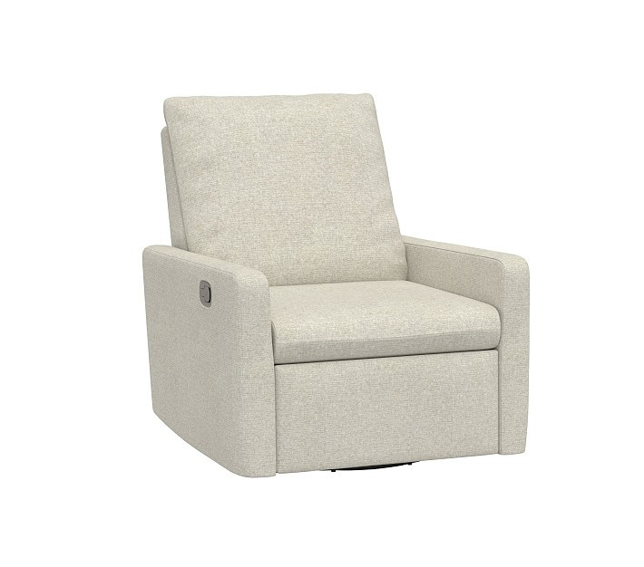 Paxton Small Spaces Manual & Power Swivel Recliner | Pottery Barn Kids