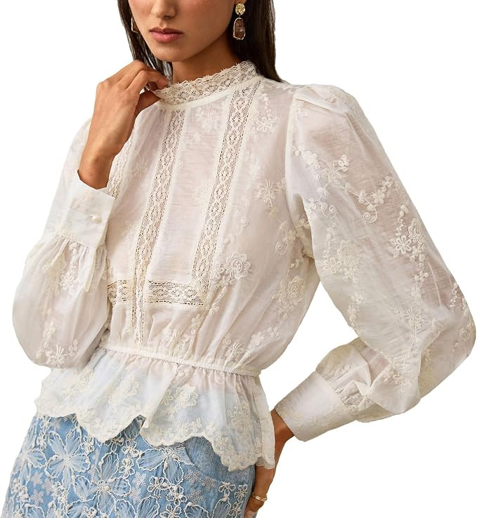 Women's Long Sleeve Blouse, Casual Top for Daily, Work & Vacation Outfits | Amazon (US)