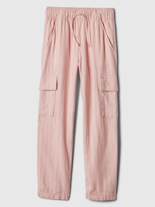 Kids Easy Linen-Blend Cargo Pants | Gap Factory