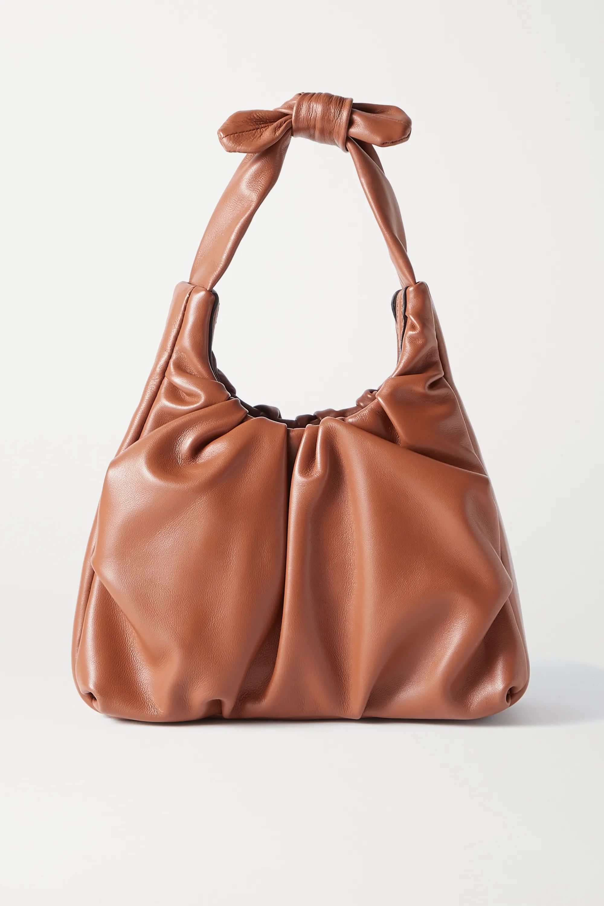 Island ruched leather tote | NET-A-PORTER (US)