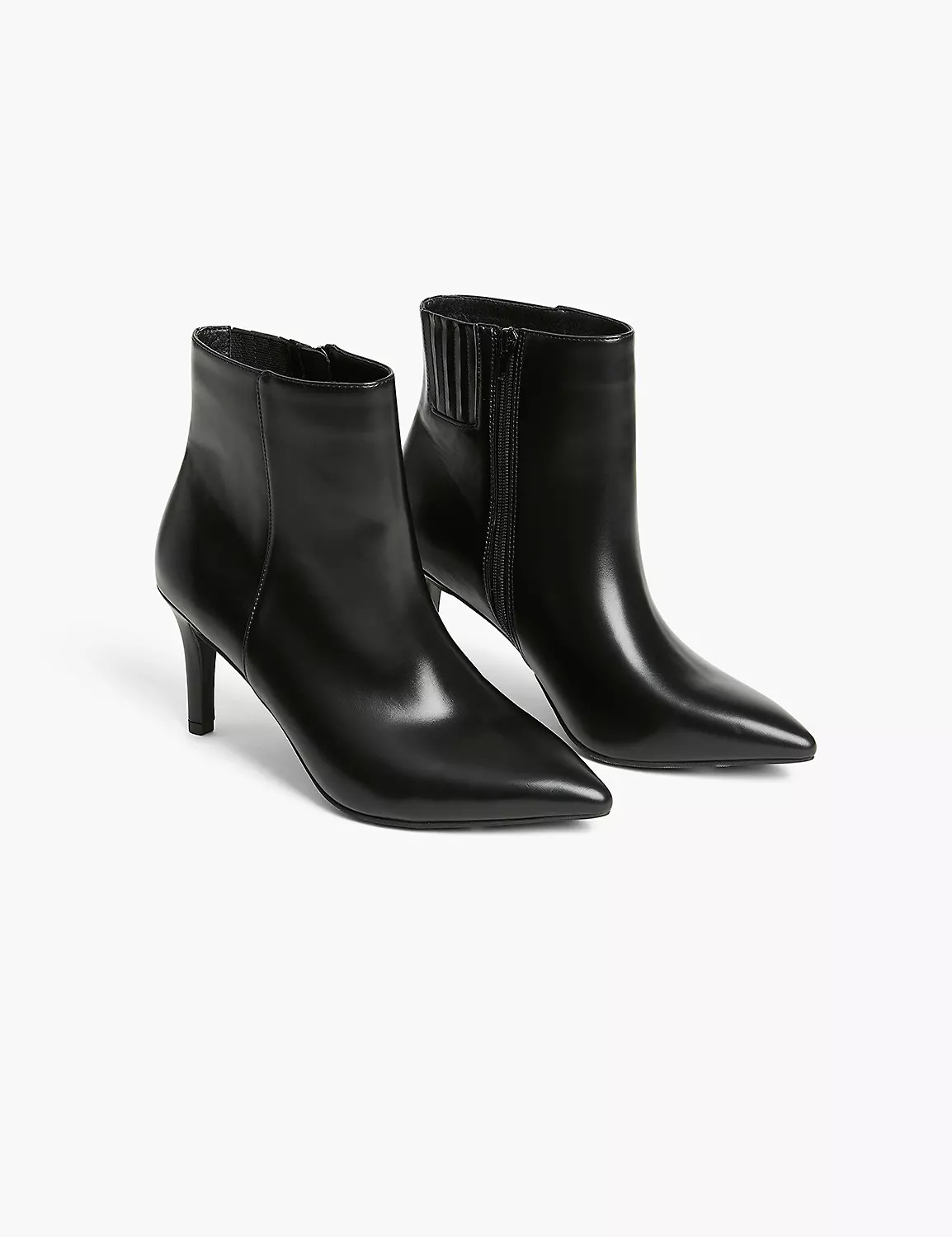 Dream Cloud Faux-Leather Pointed-Toe Stiletto Bootie | LaneBryant | Lane Bryant (US)
