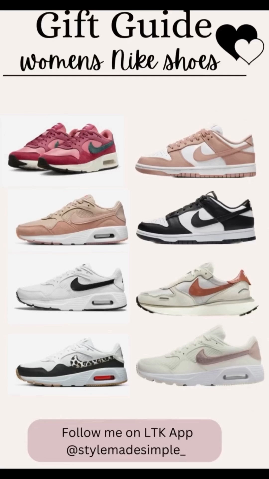 Nike Womens shoes gift guide all under $100 Back to school nike shoes , dunk low nike shoes Air Force nike shoes for women , women’s Nike shoes , casual walking Nike shoes , casual Nike shoes for teenager girls , college shoes for girls , women’s Nike shoes , casual Nike shoes for women

#LTKgrwm #LTKootd #LTKActive