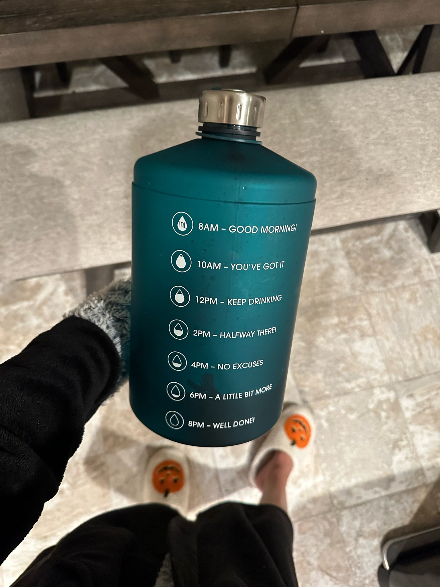 Gallon water bottle. Helps keep me hydrated and accountable 👏🏽 💦 

#LTKfindsunder50 #LTKHalloween #LTKfitness