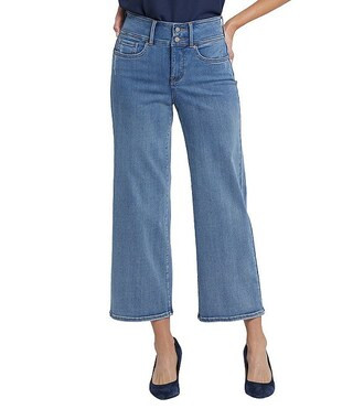 NYDJ Teresa Stretch Denim Lift Tuck® Wide Leg Ankle Jeans | Dillard's | Dillard's