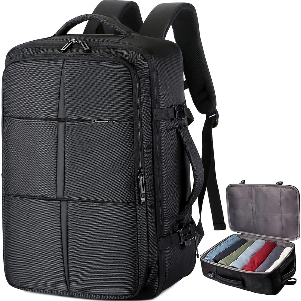 Linksandt Travel Backpack For Men Women, 17 Inch Large Carry On Backpack with USB Charging Port &... | Amazon (US)