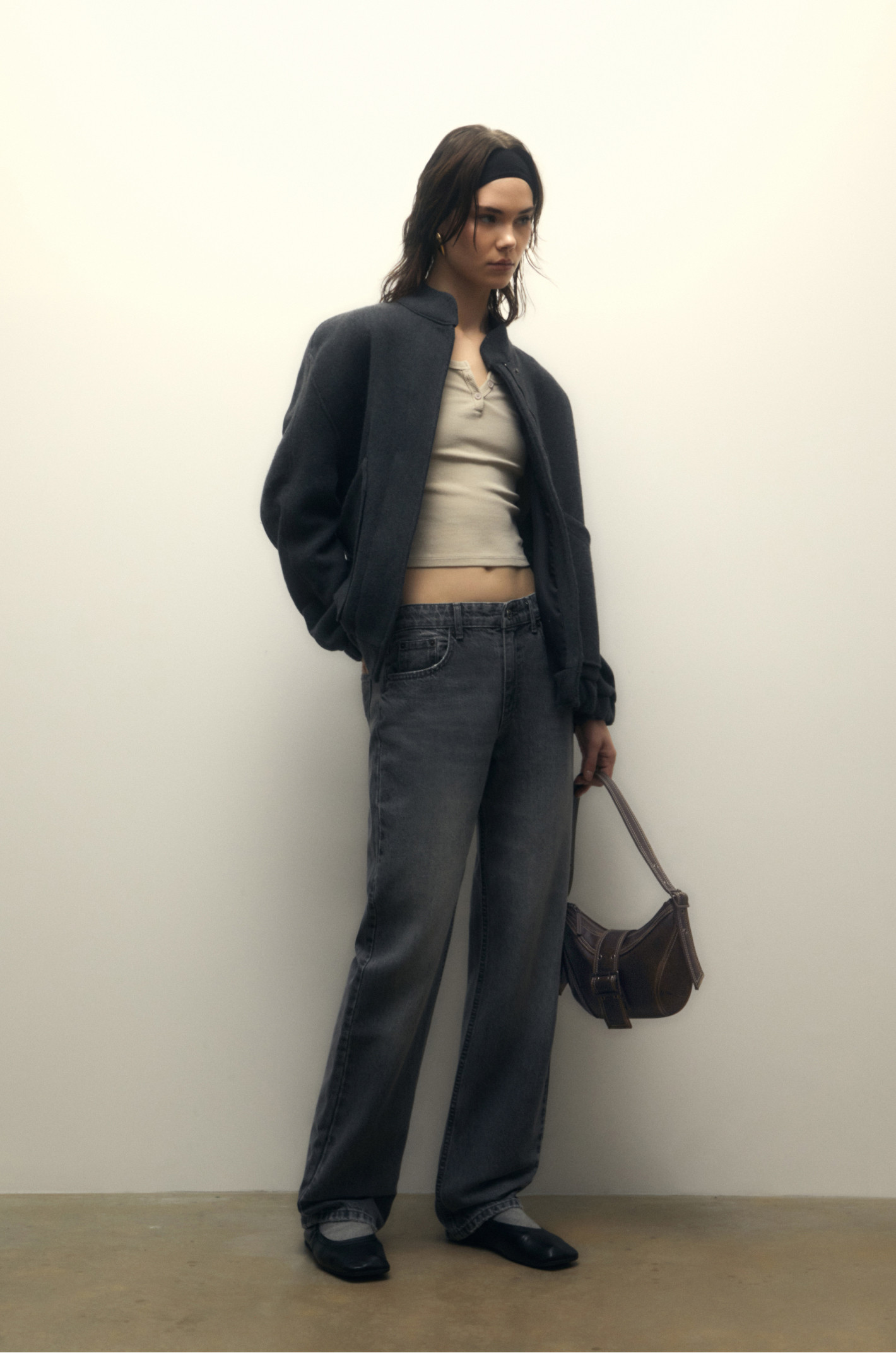 Distressed shoulder bag with buckle | PULL and BEAR UK