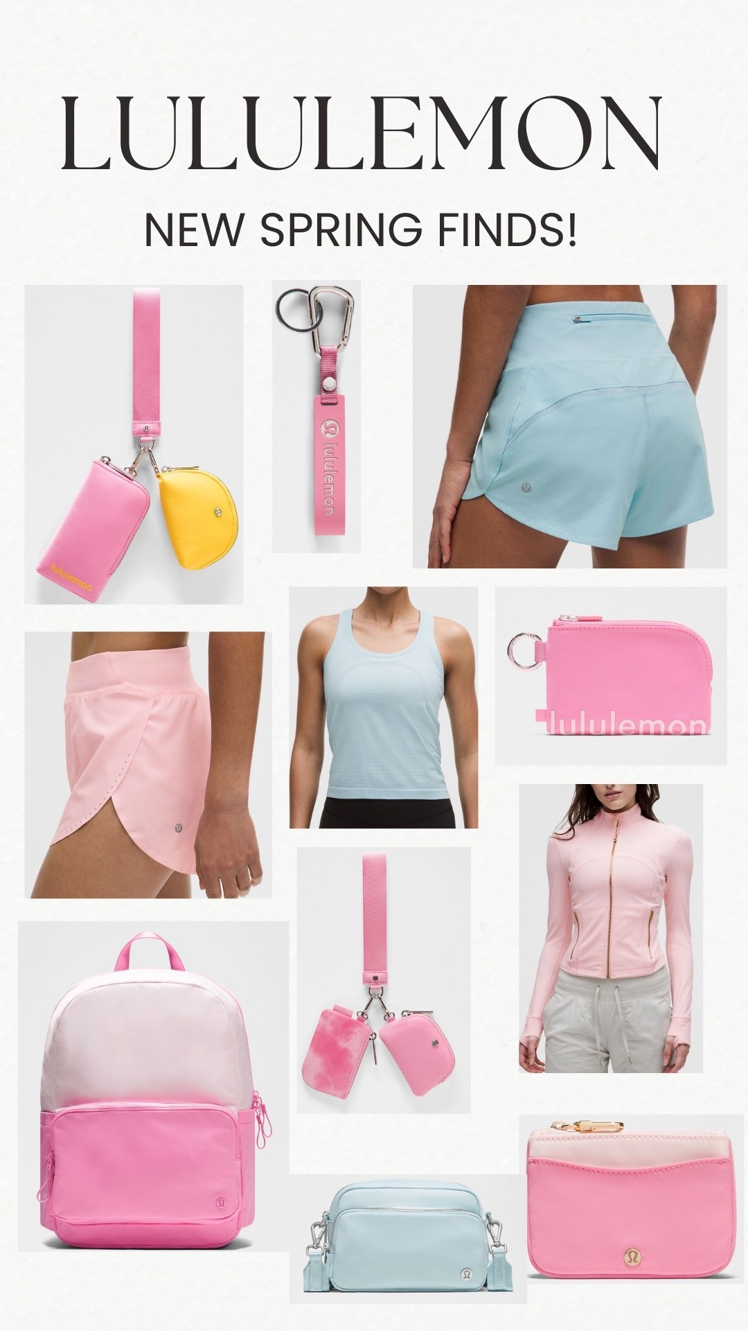 Lululemon spring finds!🩵🩷

#LTKSeasonal #LTKActive #LTKU