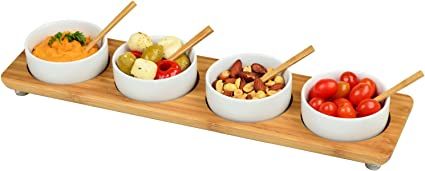 Picnic at Ascot Four Bowl in Line Serving Platter | Amazon (US)