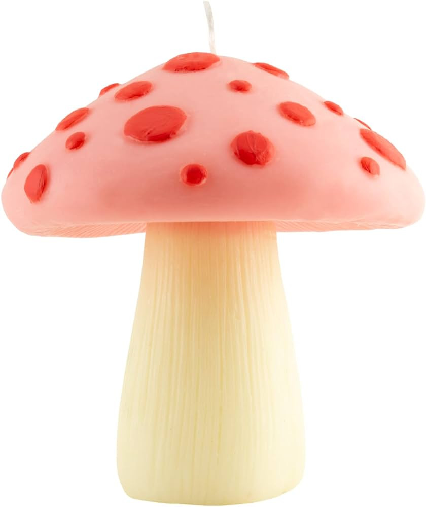 Mushroom Candle (Pink) - Unscented Soy Wax Candle for Mushroom Decor, Fun Decor, Cottagecore Deco... | Amazon (US)