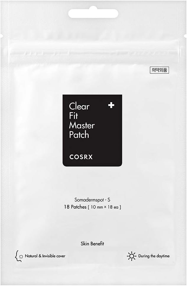 COSRX Clear Fit Master Patch 18 Patches | Healing Pimple Patches for Blemishes and Zits | Hydroco... | Amazon (US)