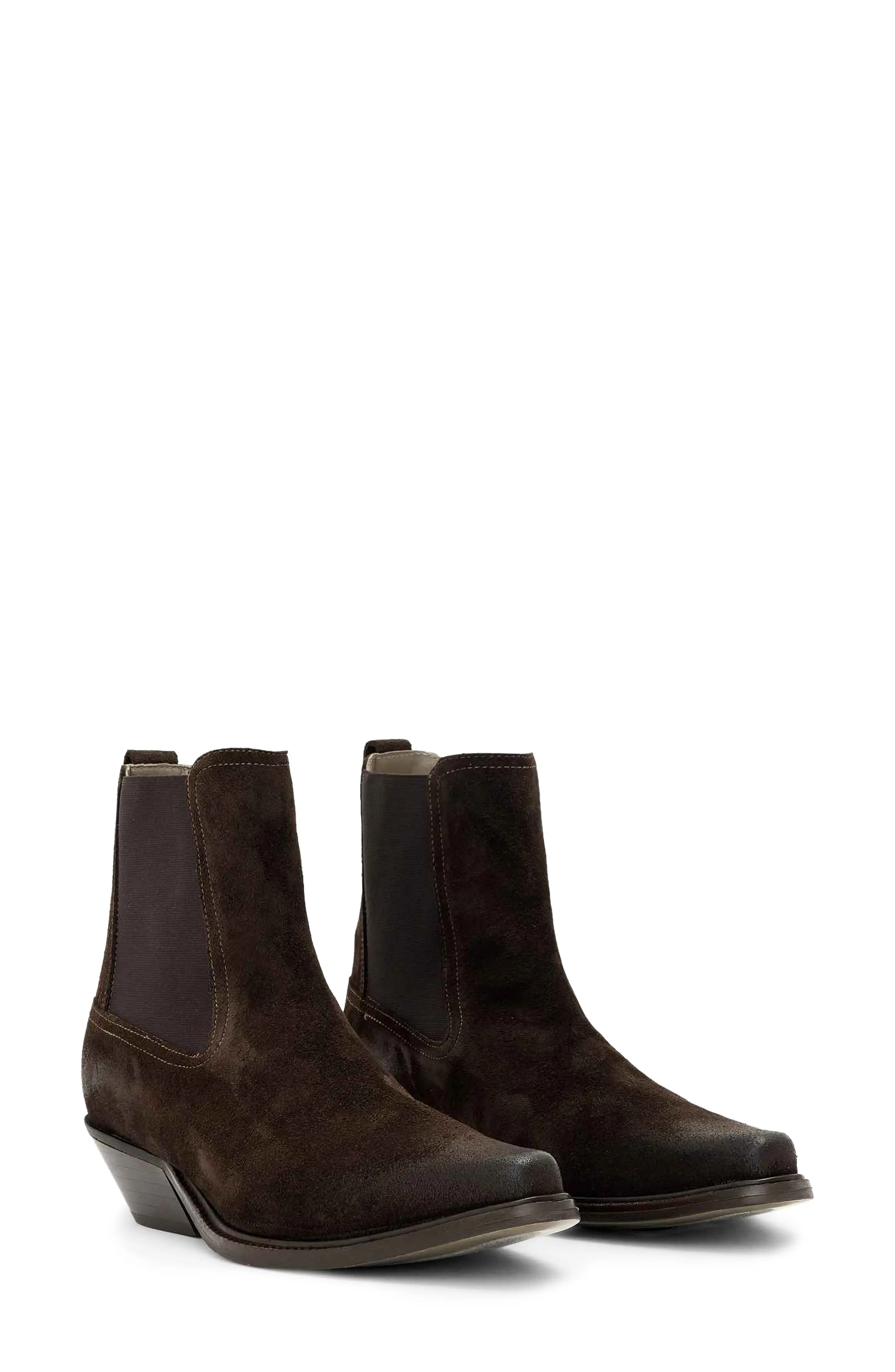 AllSaints Carter Chelsea Boot in Dark Brown at Nordstrom, Size 8.5 | Nordstrom