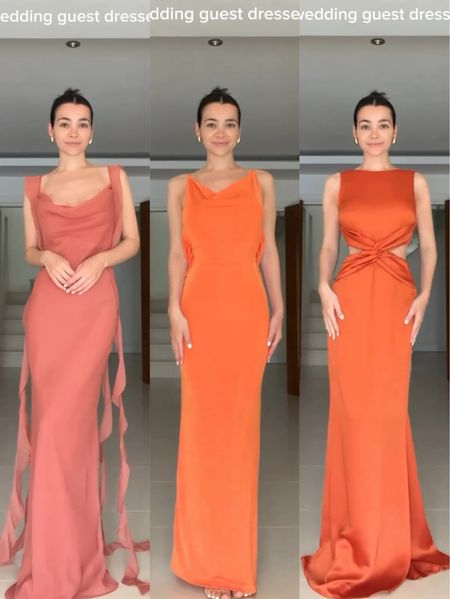 3 New Maxi Dresses 🧡😍 linked all below ⬇️ 

#LTKParties #LTKStyleTip #LTKWedding