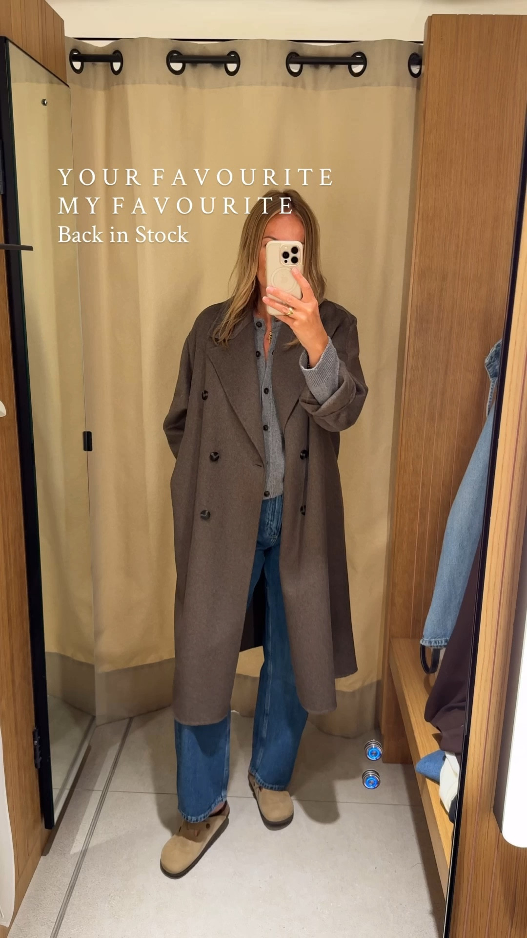 This coat has become a firm favourite with so many of you, and for good reason….

It’s the definition of effortless style, throw it on and instantly feel pulled together. Perfect with jeans and a sweatshirt for everyday, yet just as chic layered over a smarter look.

The oversized cut means it drapes beautifully and layers easily over knitwear. It’s unlined (by design), giving it that relaxed, unstructured feel that makes it so wearable.

This new shade is such a good neutral – versatile, flattering, and timeless. It also comes in chocolate, wine and black. 

Petite? Don’t be put off by the looser silhouette. Just turn back the sleeves a little (they hold well in this fabric ) and own the shape. 

I wear a size large for a relaxed, easy fit.

#LTKstyletip #LTKautumn #LTKluxury