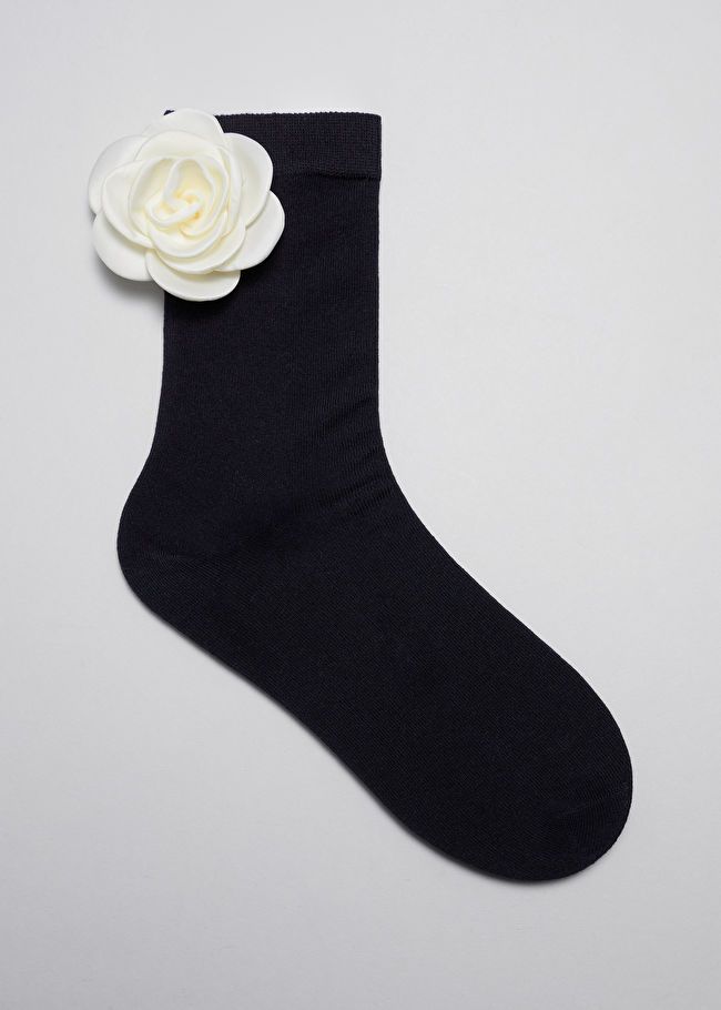 Rose Appliqué Socks | & Other Stories (DE + FR)