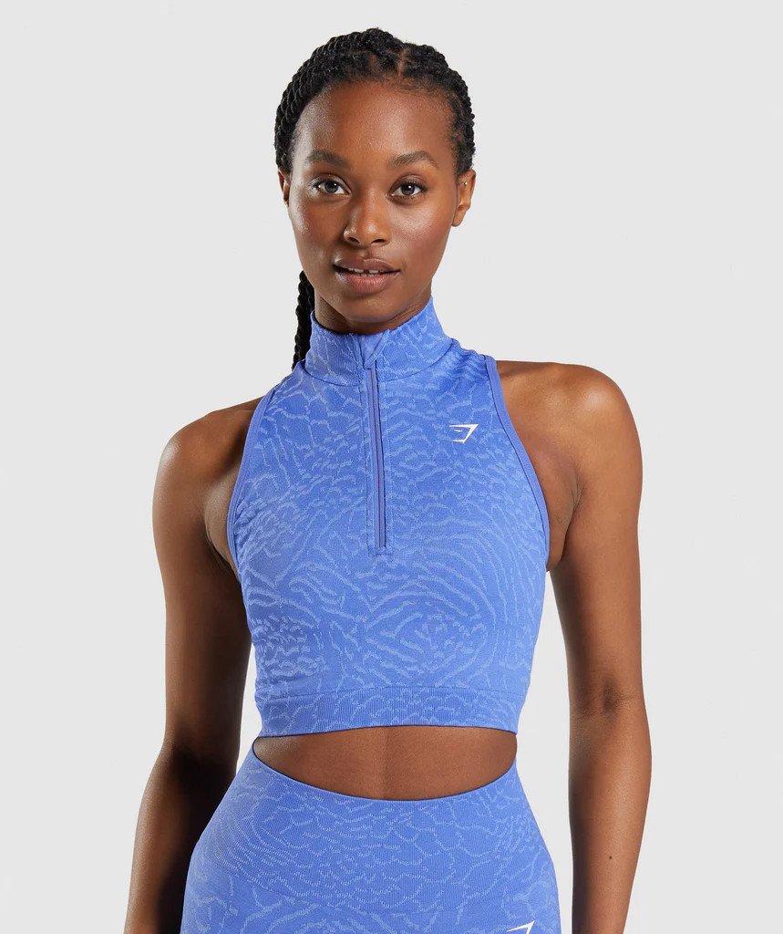 Adapt Animal Seamless Crop 1/2 Zip | Gymshark (Global)