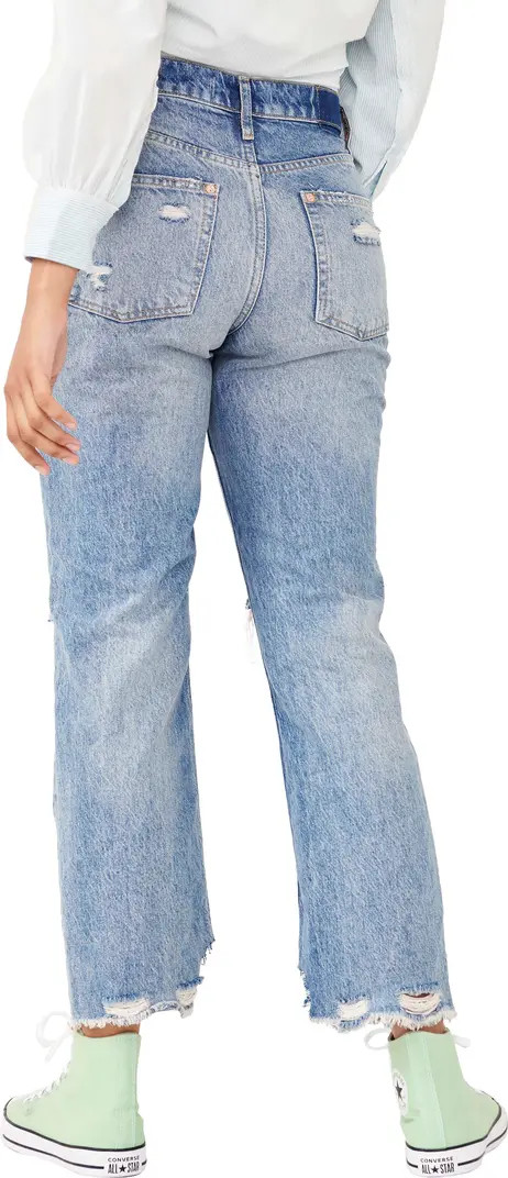 We the Free Distressed Tapered Baggy Boyfriend Jeans | Nordstrom