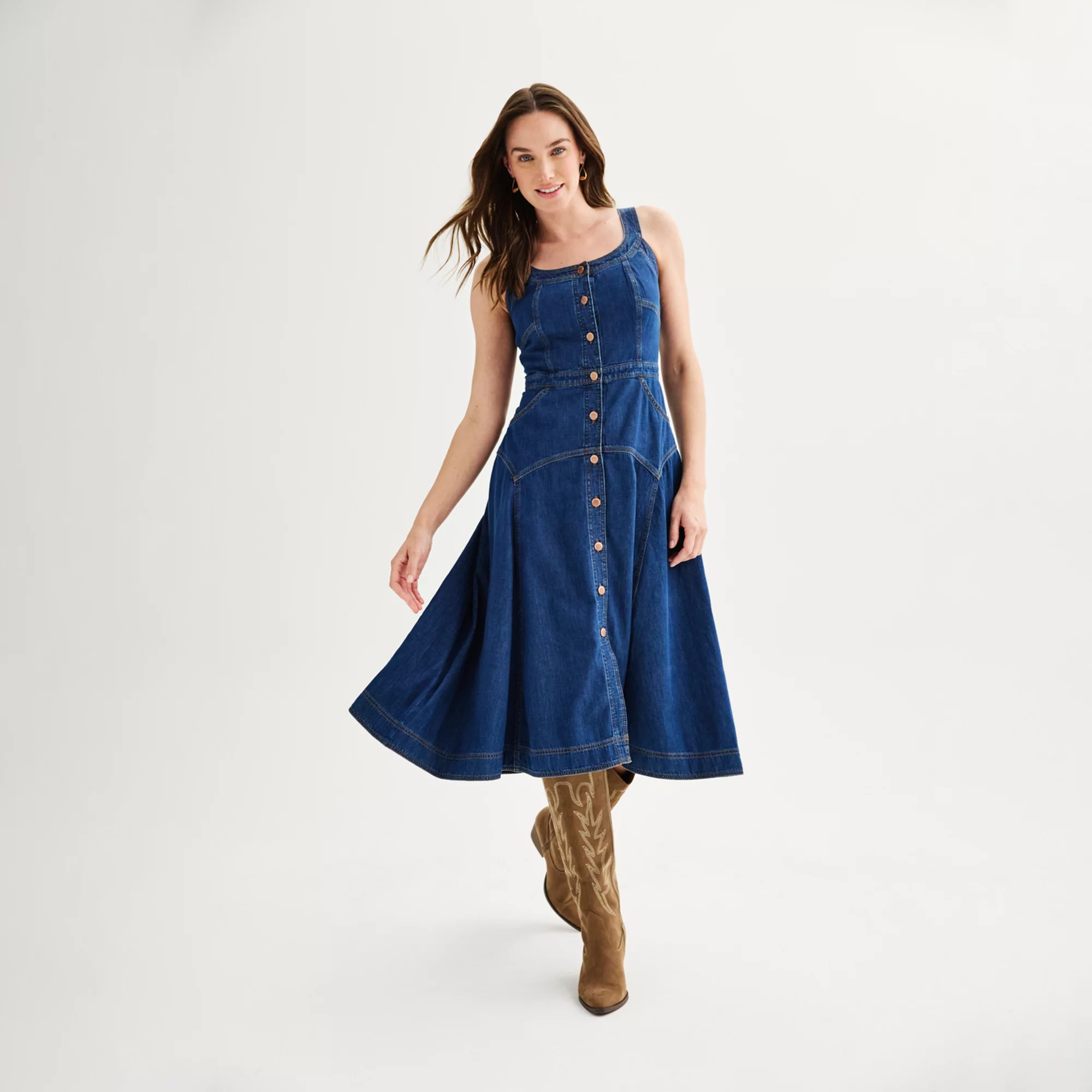 Women's Sonoma Goods For Life® Denim Tank Dress | Kohl's