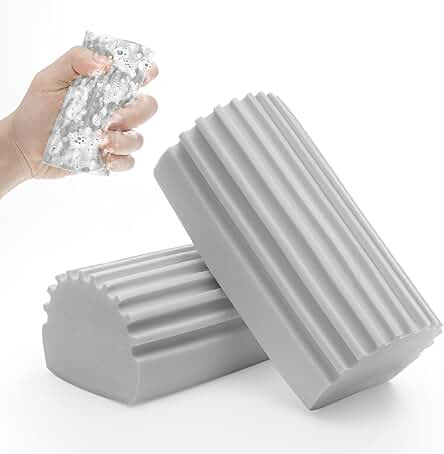 2-Pack Damp Clean Duster Sponge, Magic Cleaning Sponge Baseboard Cleaner Tool, Dusters for Baseboard | Amazon (US)