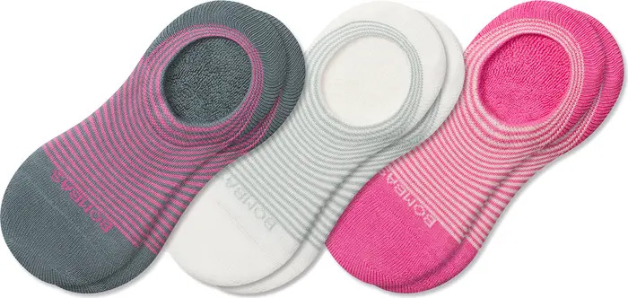 Bombas Assorted 3-Pack Feedstripe Cushioned No-Show Socks | Nordstrom | Nordstrom