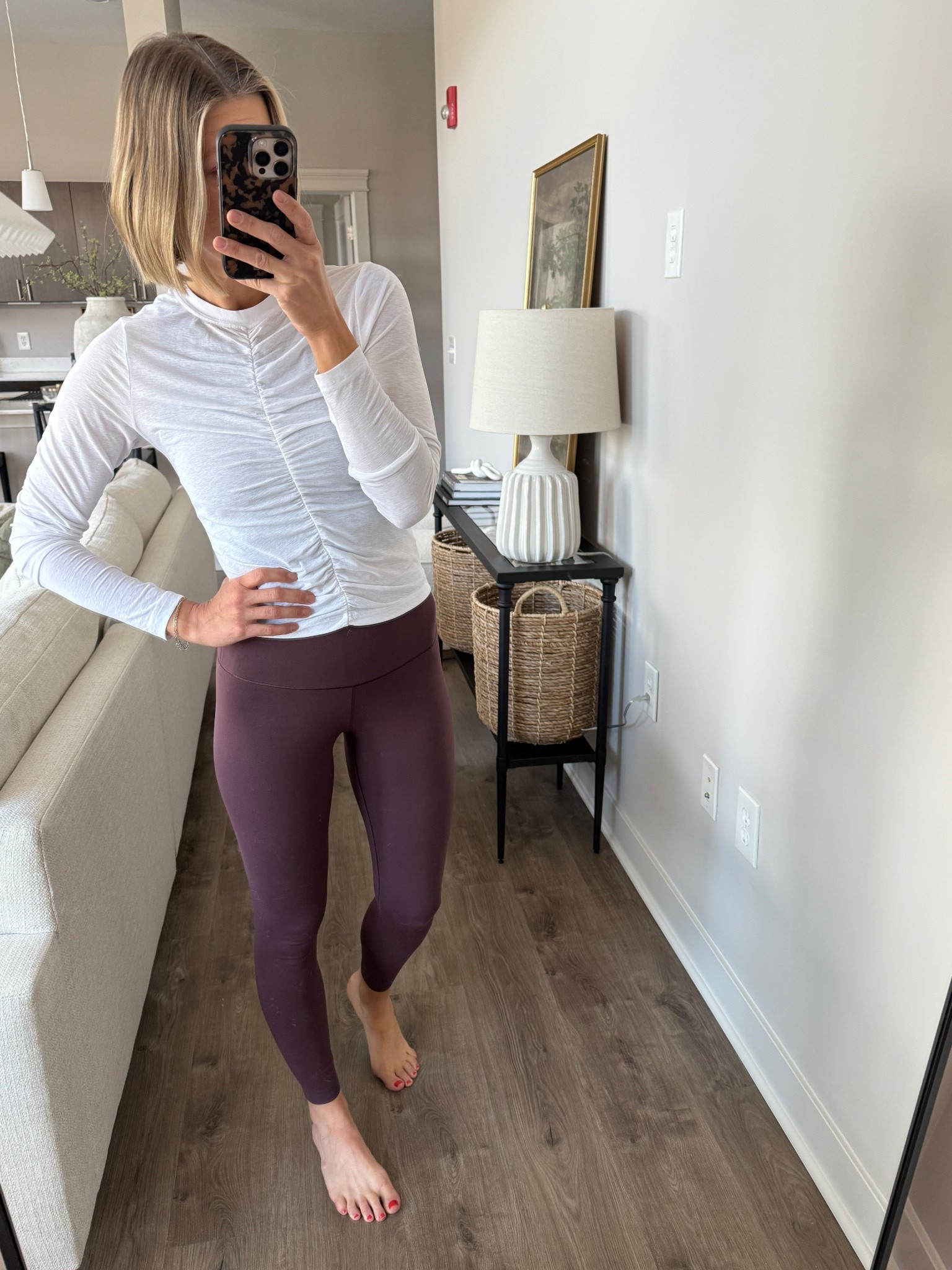 Wearing XS leggings, small longline sports bra, small ruched long sleeve 
(RHÔNE Code: ABOVETHELAW20)

#LTKFindsUnder100 #LTKActive #LTKStyleTip