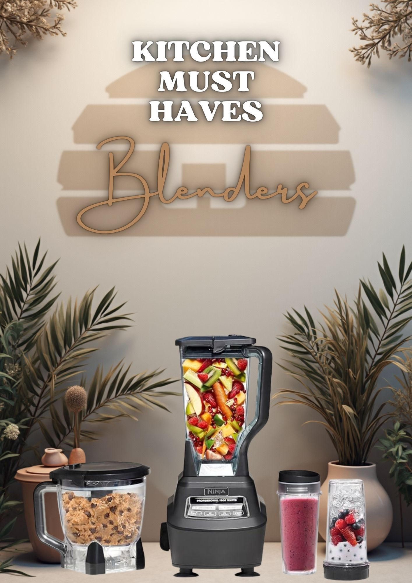 Essential Kitchen Blenders: Must-Have Appliances for Every Home Cook

Discover the top kitchen blenders that every home needs! From smoothie perfection to food prep magic, these versatile blenders will transform your cooking game. The Ninja Professional blender system delivers restaurant-quality results with multiple attachments for smoothies, soups, sauces, and more. Perfect for meal prep, healthy eating, and making life easier in the kitchen. Click to find the best blenders for your budget and cooking style! 
#kitchenessentials #blenders #healthyeating #mealprep #KitchenMustHaves #Blenders #KitchenAppliances #NinjaBlender #HealthyLiving #SmoothieRecipes #MealPrep #KitchenGadgets #HomeChef #CookingEssentials #KitchenTools #HealthyEating #FoodPrep #KitchenOrganization #HomeAndKitchen #KitchenUpgrade #BlenderRecipes #HealthyLifestyle #CookingAtHome #KitchenDesign 

 #LTKGiftGuide #LTKHome #LTKSaleAlert