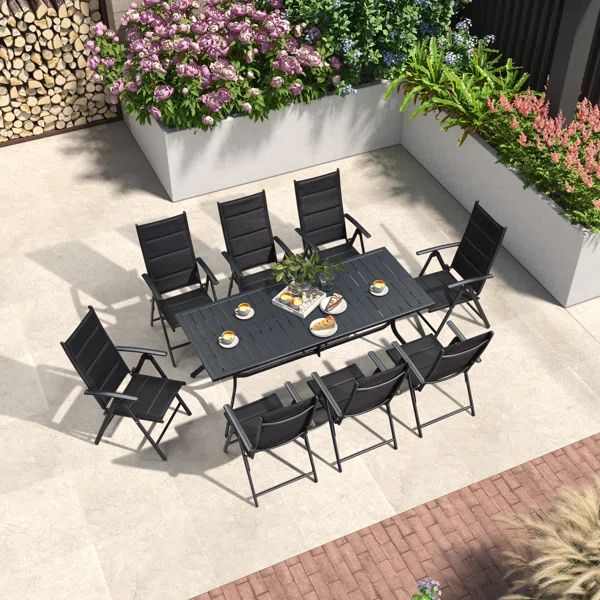 8 - Person Rectangular Outdoor Dining Set | Wayfair North America