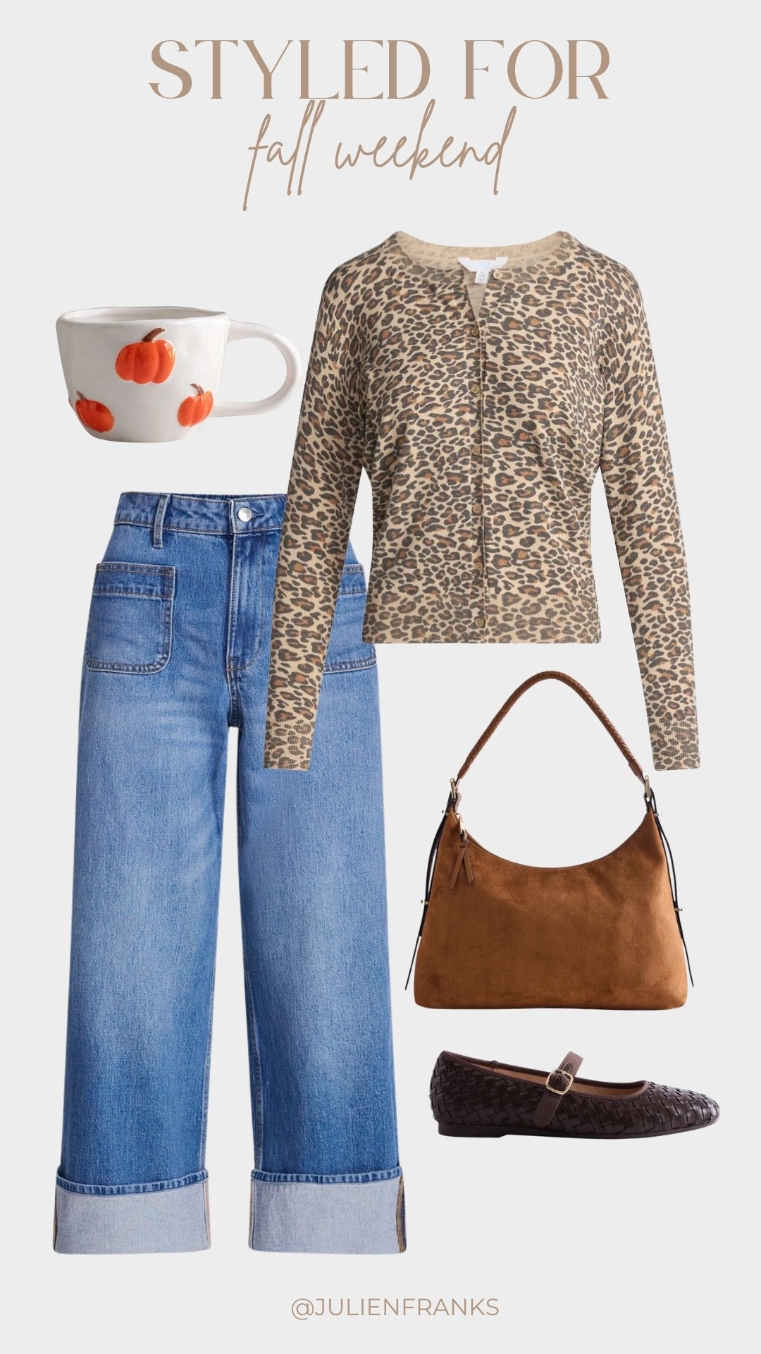 Absolutely loving these pieces for fall! 🍂 The leopard cardigan and wide leg jeans are perfect for a cozy fall weekend, and yes, it’s all from Walmart!

#LTKSeasonal #LTKmomlife #LTKootd