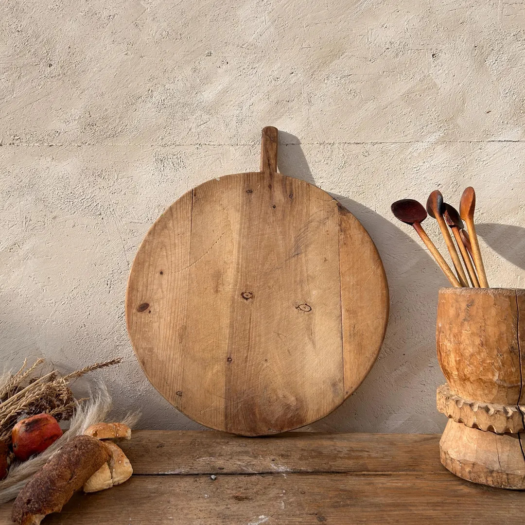 Antique Bread Board & Vintage Cutting Board - Charcuterie Serving Tray - Etsy | Etsy (US)
