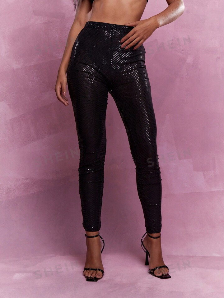 MISSGUIDED Sequined Leggings | SHEIN USA | SHEIN