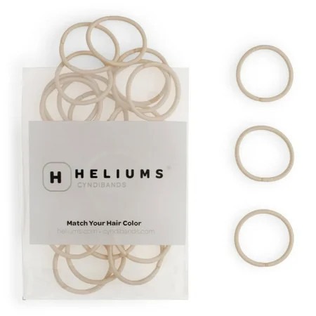 Heliums Small Hair Ties - Beige Blonde - No Damage Mini 1 Inch Reusable 2mm Elastics for Thin Hair and Kids Neutral Ponytail Holders - 48 Count | Walmart (US)