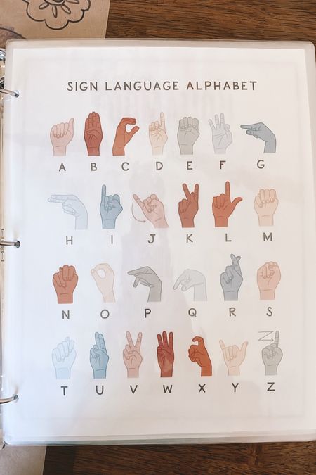 ASL alphabet sheet 🫶🏻

#LTKkids #LTKbaby #LTKfamily