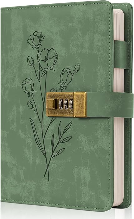 Lock Diary for Women Diary with Lock for Girls A5 Leather Locked Journal 260 Pages 100 GSM Refill... | Amazon (US)