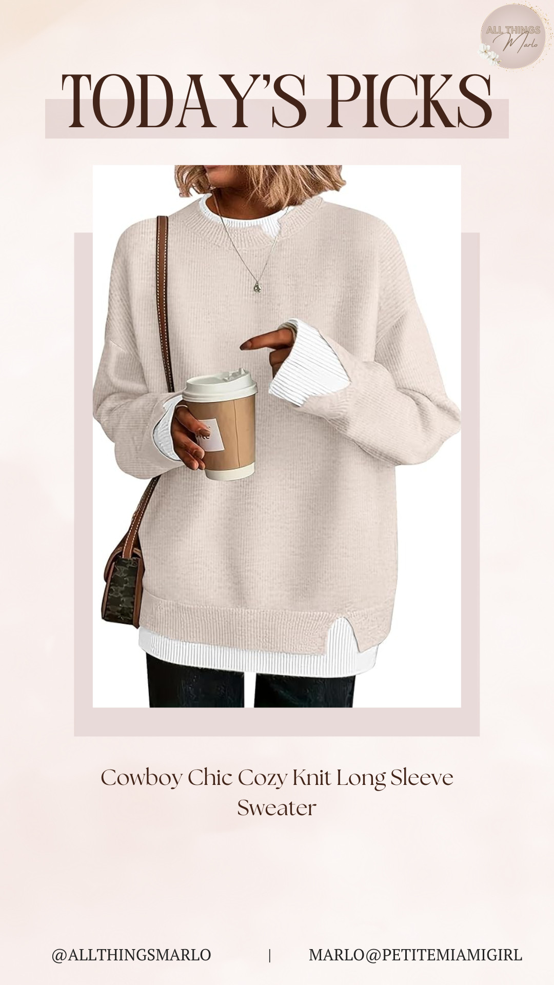 Cowboy Chic Cozy Knit Long Sleeve Sweater 

 #LTKSeasonal #LTKWorkwear #LTKTravel